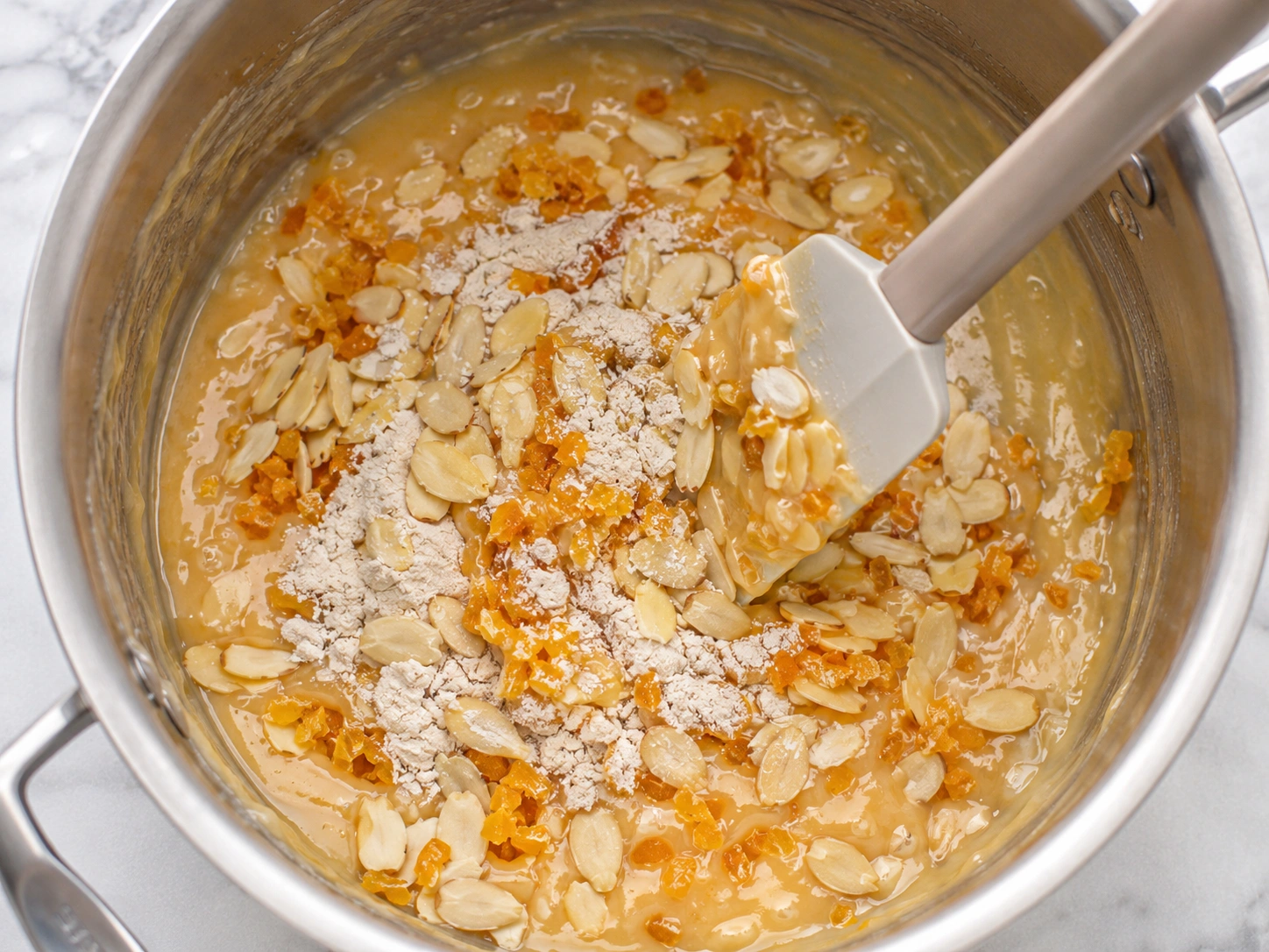 Step 4 — Add Almonds and Flour