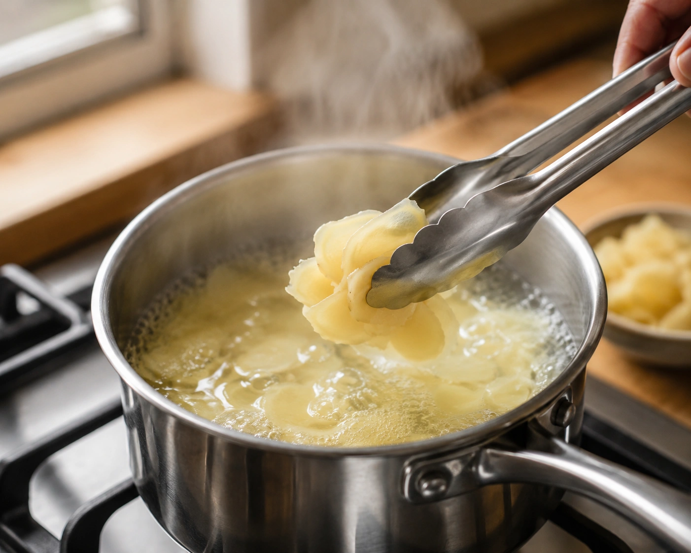 Step 2 — Blanching the Ginger Slices in Boiling Water